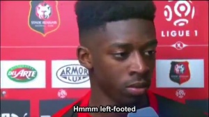 兌現(xiàn)天賦！登貝萊18歲經(jīng)典采訪：我是左腳將，但是右腳射門更好