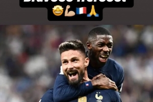 吉魯社媒曬合影祝賀登貝萊奪金球獎：太棒了，我的兄弟！