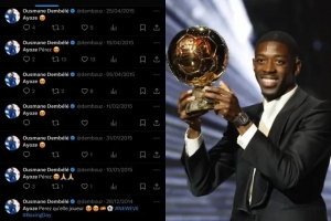 馬卡：眼光不錯(cuò)！17歲時(shí)期的登貝萊曾是阿約澤-佩雷斯的小迷弟