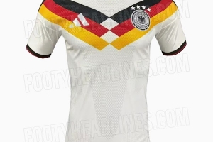 4次奪冠！德國26年世界杯主場球衣諜照：印有4個世界杯奪冠年份