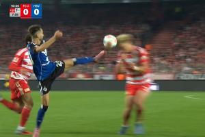 維埃拉高抬腿對抗被出示直紅，倒地后痛苦捂住膝蓋