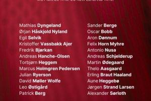 挪威新一期大名單：哈蘭德、厄德高領(lǐng)銜，索爾洛特、拉爾森入選