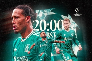 利物浦發(fā)布?xì)W冠海報：薩拉赫、范迪克、麥卡利斯特出鏡