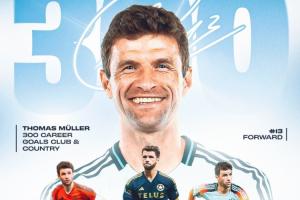 892場300球！穆勒點射破門收獲生涯第300球，加盟溫哥華5場5球