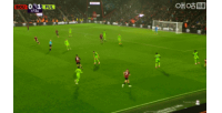 純個(gè)人能力！塞梅尼奧近乎0角度穿門將小門破門，櫻桃1-1扳平比分