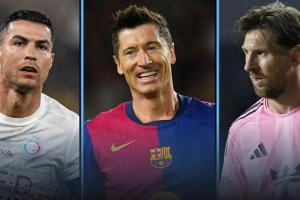 現(xiàn)役射手榜前十：C羅梅西萊萬前三，蘇牙600球第四，內(nèi)馬爾第10