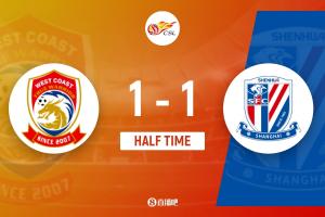 半場-申花暫1-1九人西海岸 孫捷直紅 張呈棟持續(xù)辱罵裁判被罰下