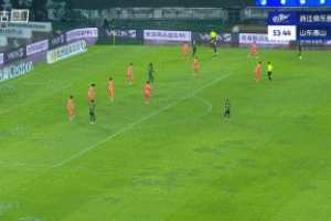 這球帥！李提香直塞，奧烏蘇絲滑轉(zhuǎn)身+爆射破門，浙江2-1反超泰山