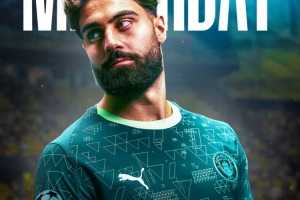 曼城發(fā)布?xì)W冠客戰(zhàn)比利亞雷亞爾海報(bào)：格瓦迪奧爾單人出鏡