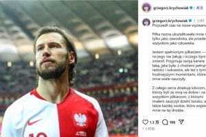 35歲波蘭后腰克里喬維亞克官宣退役：作為球員，我已了無遺憾