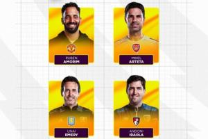 阿莫林首次入選！英超10月最佳主帥候選：阿莫林、阿爾特塔在列