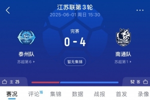 復(fù)仇！泰州隊(duì)聯(lián)賽階段曾0-4不敵南通隊(duì)，如今點(diǎn)球取勝奪冠