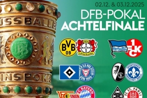 德國杯1/8決賽對陣：多特vs勒沃庫森，柏林聯(lián)合vs拜仁