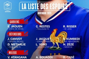 法國U21名單：約羅、特爾、馬尤盧、烏戈丘庫、奧多貝爾入選