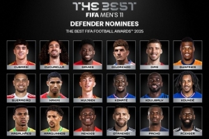 FIFA最佳陣容后衛(wèi)候選：范戴克、薩利巴、阿什拉夫在列