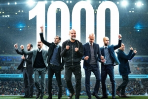 已是傳奇！瓜迪奧拉今日迎執(zhí)教生涯1000場，前999場715勝奪39冠