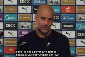 瓜帥：我告訴球員不要因為阿森納丟分才全力以赴，要為自己而戰(zhàn)