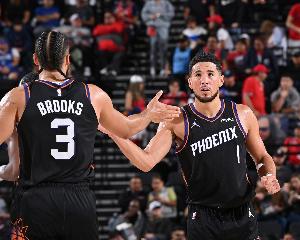 賽季第六套！太陽(yáng)首發(fā)：布克、格雷森·阿倫、狄龍、奧尼爾、馬威