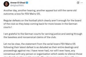 埃爾加齊：美因茨再次敗訴，你們永遠無法讓支持巴勒斯坦的人噤聲