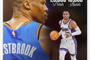 25000分+10000助歷史第二人！威少曬出海報(bào)：始終心懷謙卑