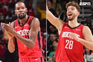 9勝3負！美媒：杜蘭特+申京合砍65分 火箭看起來很恐怖