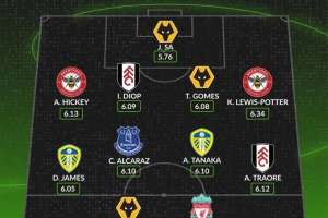 WhoScored本賽季英超評分最低陣容：伊薩克、特勞雷、田中碧在列