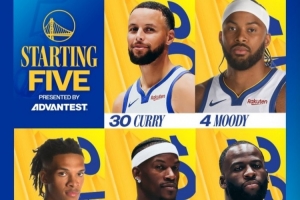 勇士首發(fā)：庫里、穆迪、威爾·理查德、巴特勒、追夢格林