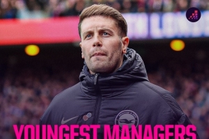英超執(zhí)教50場最年輕主帥排名：赫爾澤勒居首，維亞利、古利特在列