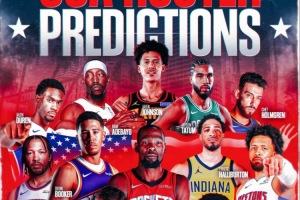 美媒預(yù)測28年美國男籃陣容：KD&布克領(lǐng)銜 這陣容能拿奧運金牌嗎？