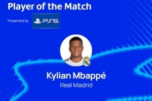 大四喜！姆巴佩當(dāng)選皇馬4-3奧林匹亞科斯一役全場最佳