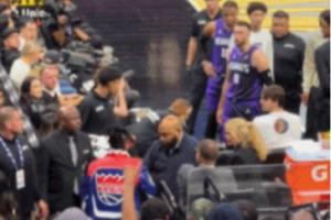 這是真看不下去了！國王球迷在主場與拉文對噴 被保安請出場