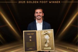 擊敗姆巴佩、羅德里等人！官方：34歲格列茲曼榮膺2025金足獎