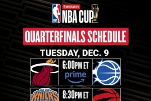 官方發(fā)布NBA杯淘汰賽時間：12月10日、11日連打兩天決出4強(qiáng)