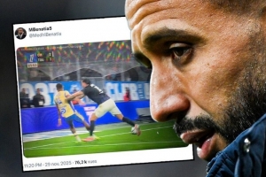 派尚禁區(qū)明顯被推搡未判點球，馬賽總監(jiān)貝納蒂亞社媒曬照質(zhì)疑判罰