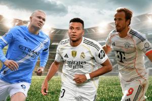 五大聯(lián)賽射手榜：哈蘭德、凱恩14球，姆巴佩13球，意甲13輪5人5球