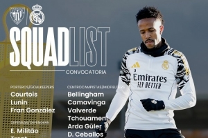 皇馬客戰(zhàn)畢巴名單：姆巴佩、維尼修斯在列，勞爾·阿森西奧回歸