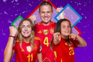 恭喜??西班牙3-0德國衛(wèi)冕女足歐國聯(lián)冠軍，兩屆賽事全部奪冠