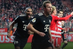 不容易！客場險勝柏林聯(lián)，拜仁3年來首次晉級德國杯八強