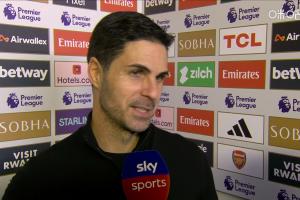 阿爾特塔：考慮到賽程我為球員感到驕傲，梅里諾是現(xiàn)象級的