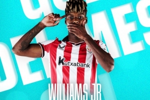 連過3人小角度爆桿！官方：尼科·威廉姆斯獲西甲11月最佳進(jìn)球