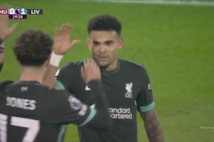 利物浦先下一城！迪亞斯分球被擋出，自己跟進(jìn)爆射破門！