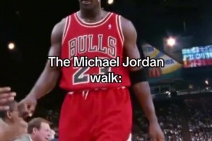 氣場強大！喬丹走路自帶一種王者的氣質(zhì)！