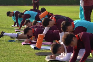 林良銘：一天兩練的訓(xùn)練強(qiáng)度很大，新人們正在快速融入球隊(duì)??