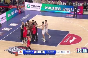 火藥味十足！廣州外援沃倫&莫蘭德互相推搡，雙方險沖突！