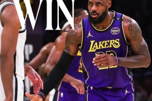 拿下！湖人贏球海報(bào)：17中12力砍29分7板8助2帽的詹姆斯