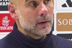 瓜迪奧拉被記者問及斯凱利模仿哈蘭德慶祝，瓜瓜一臉懵逼??