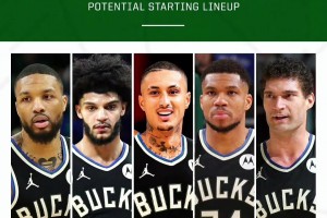 交易后庫茲馬擔(dān)任首發(fā)小前鋒！雄鹿這首發(fā)五人組什么實(shí)力？