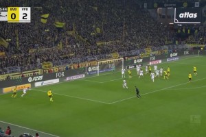 扳回一球！多特角球快發(fā)，布蘭特小角度勁射破門