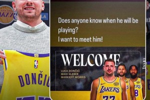 被盯上了！??金-卡戴珊：有人知道東契奇啥時候上嗎，我想見他