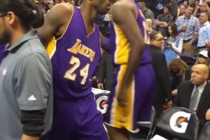 科比的賽前近景！能看出來這是哪場比賽嗎？